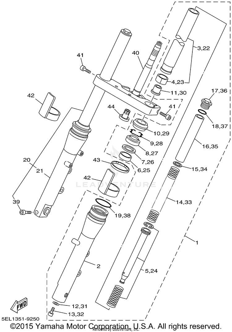 Front Fork Schematic