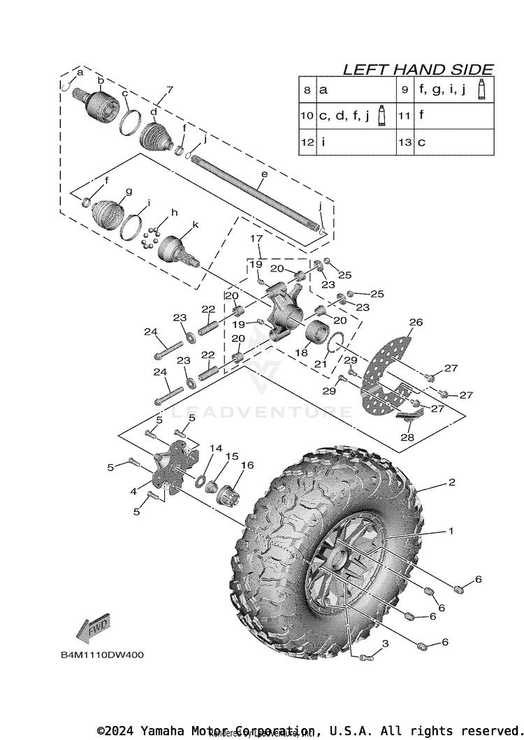 Rear Wheel Schematic