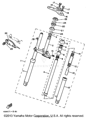 Front Fork Schematic