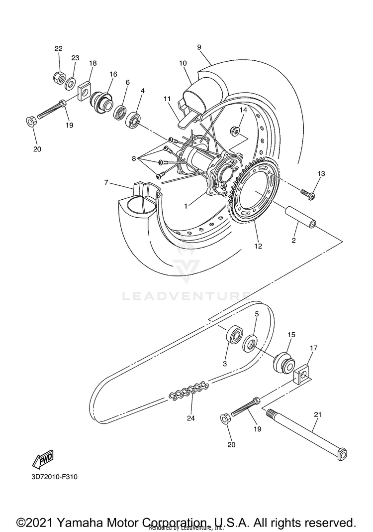 Rear Wheel Schematic