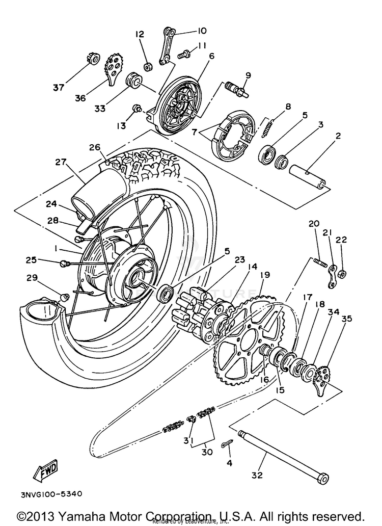 Rear Wheel Schematic