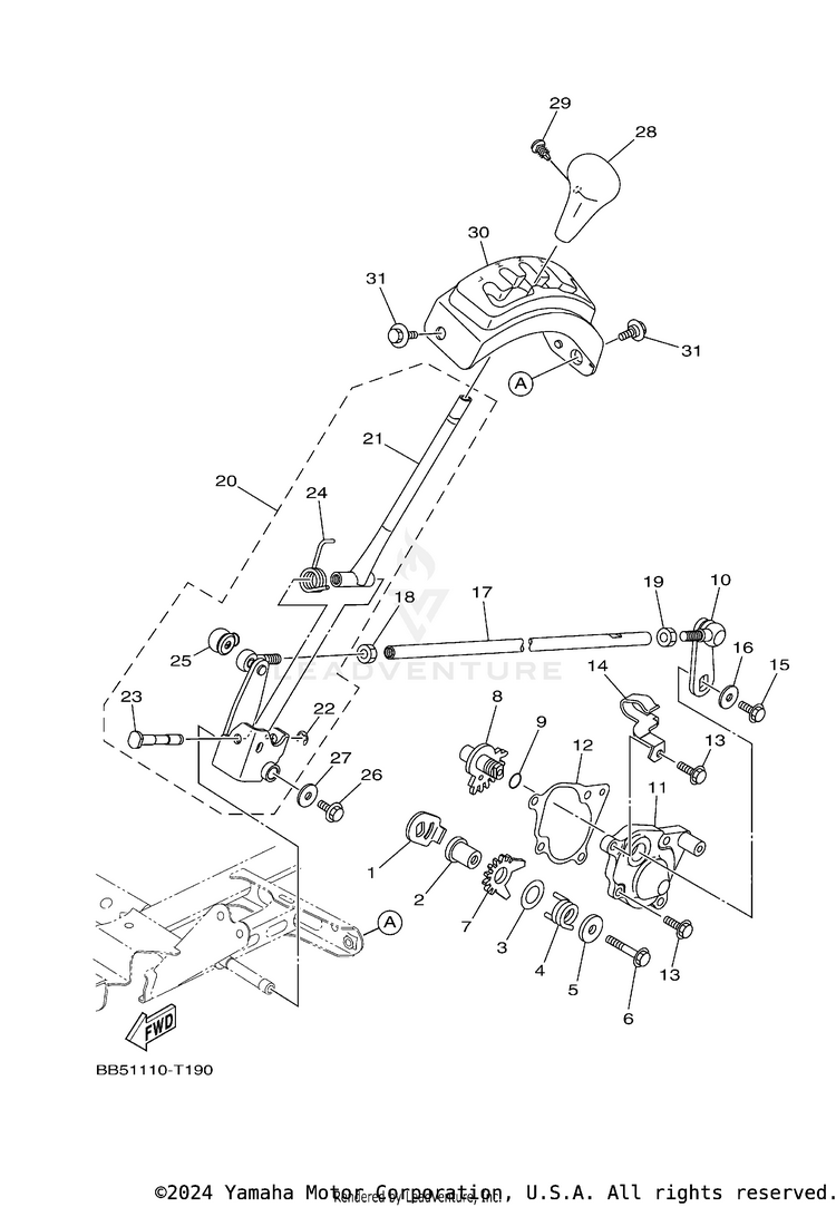 Shift Shaft Schematic