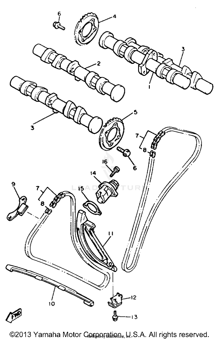 Camshaft Chain Schematic