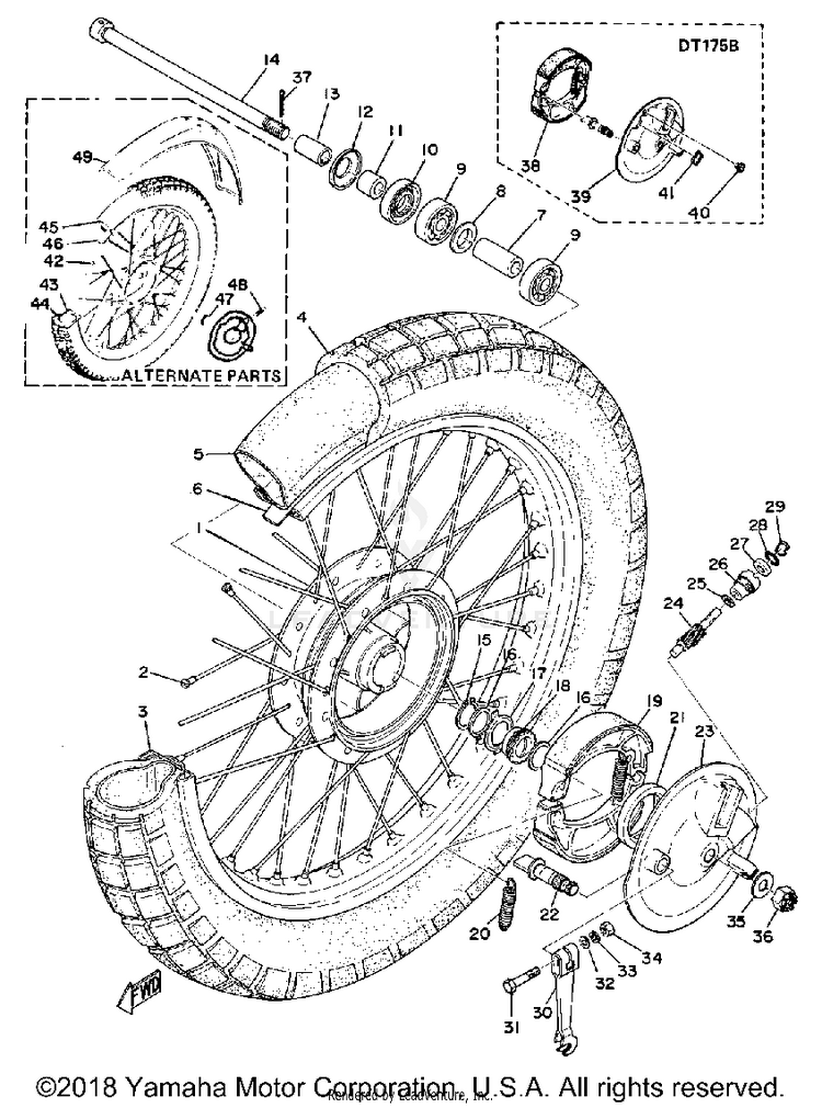 Front Wheel Schematic