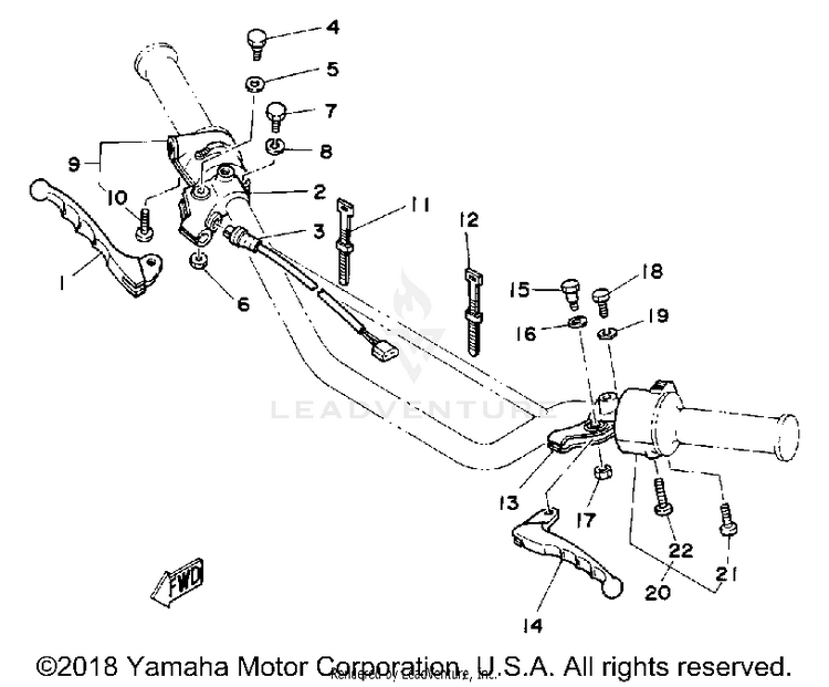 Handle Switch - Lever Schematic