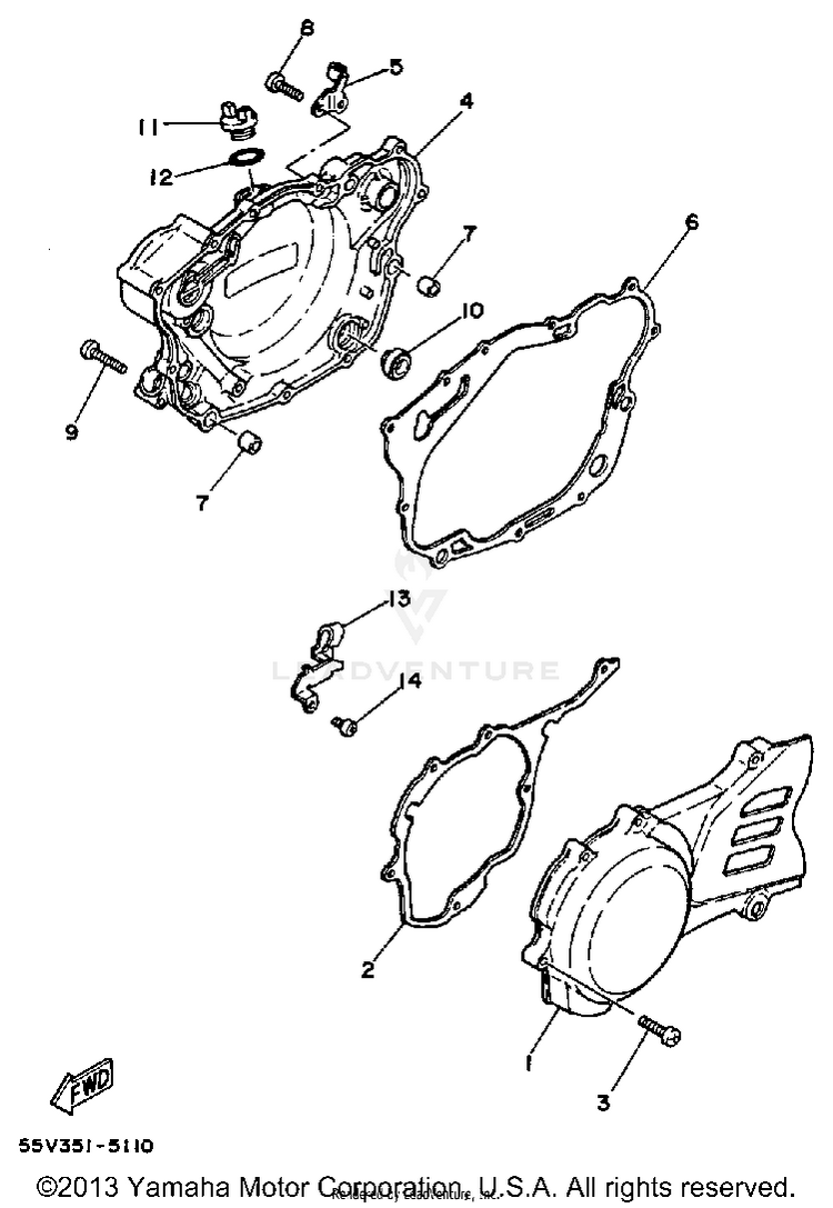 Crankcase Cover Schematic