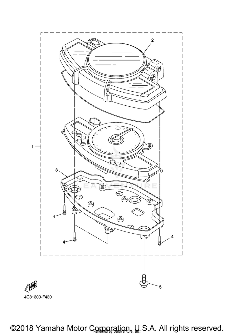 Meter R1 - YZFR1XCB - 2008 Schematic