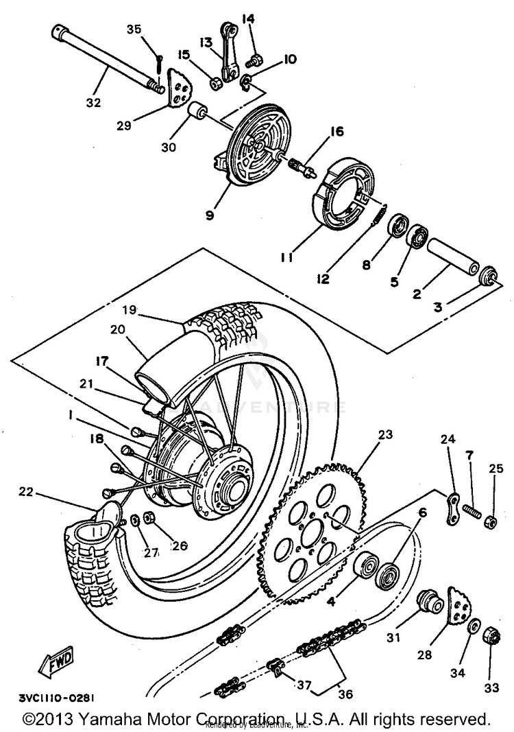 Rear Wheel Schematic
