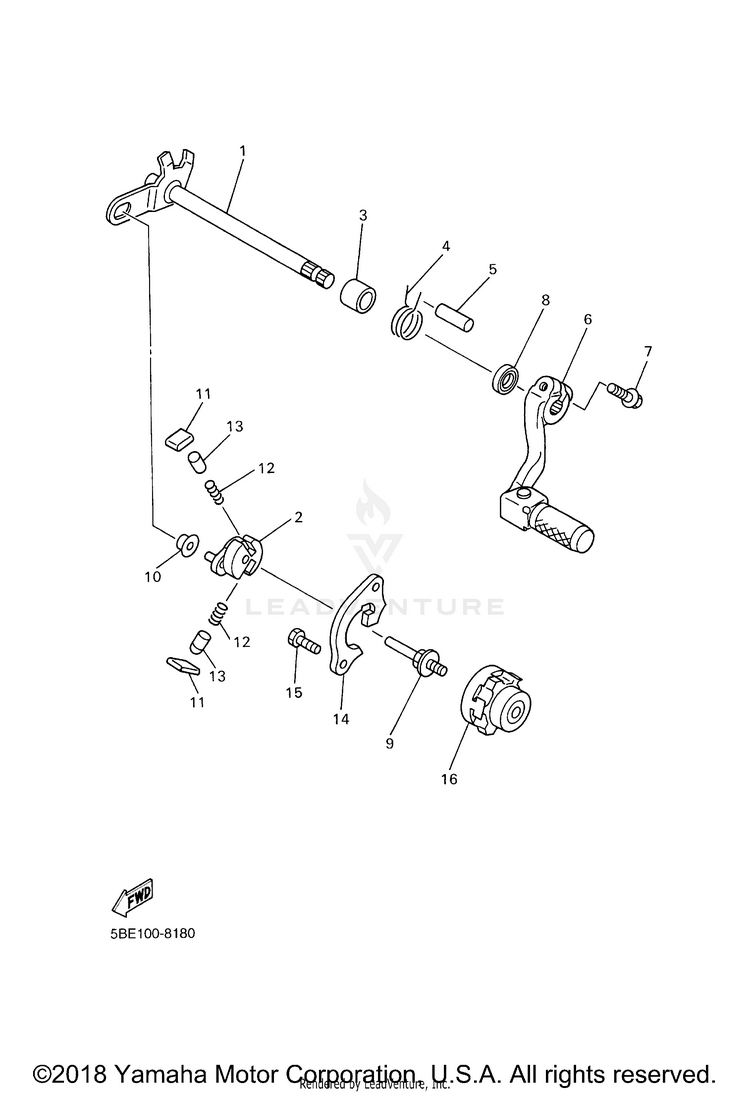 Shift Shaft Schematic