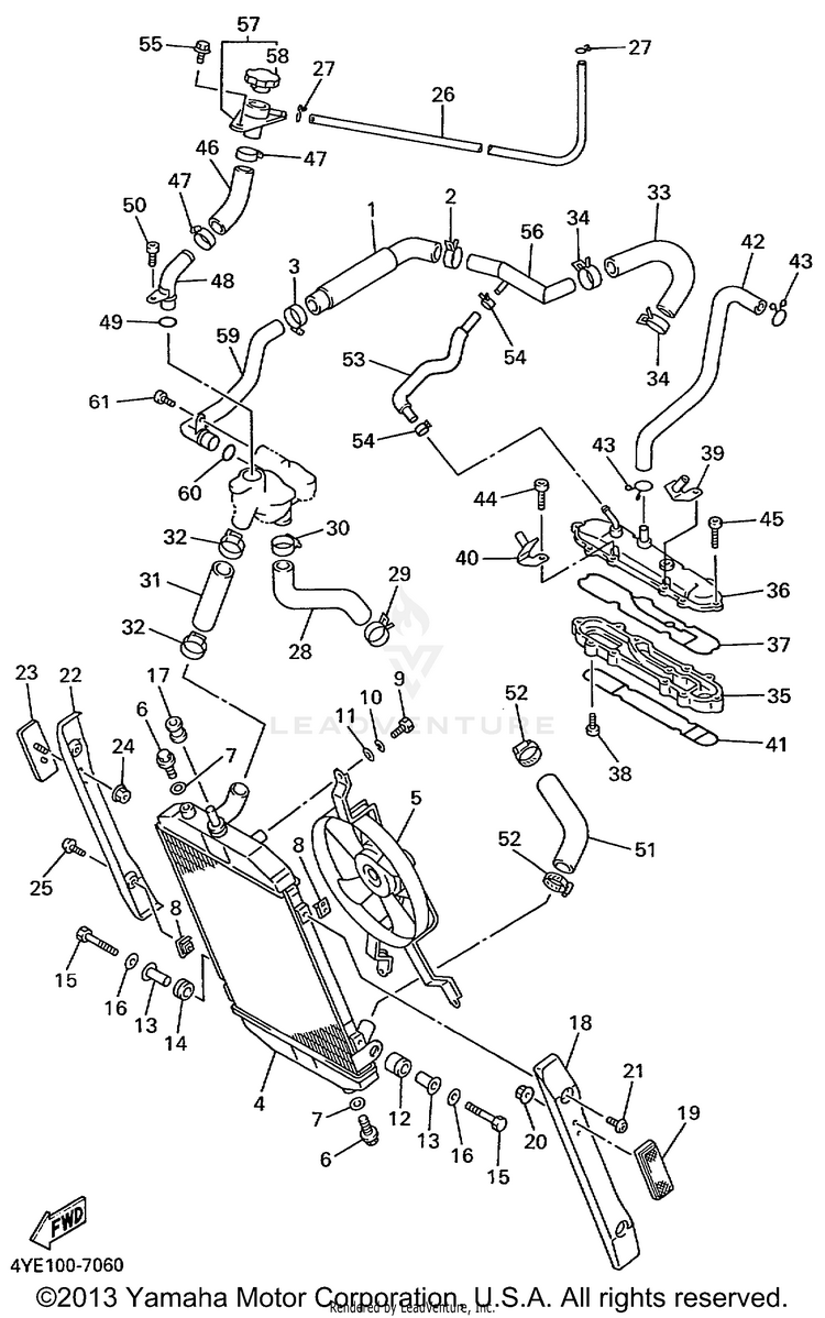 Radiator Hose Schematic