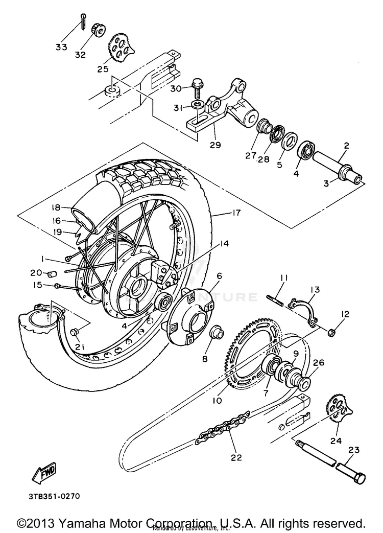 Rear Wheel Schematic