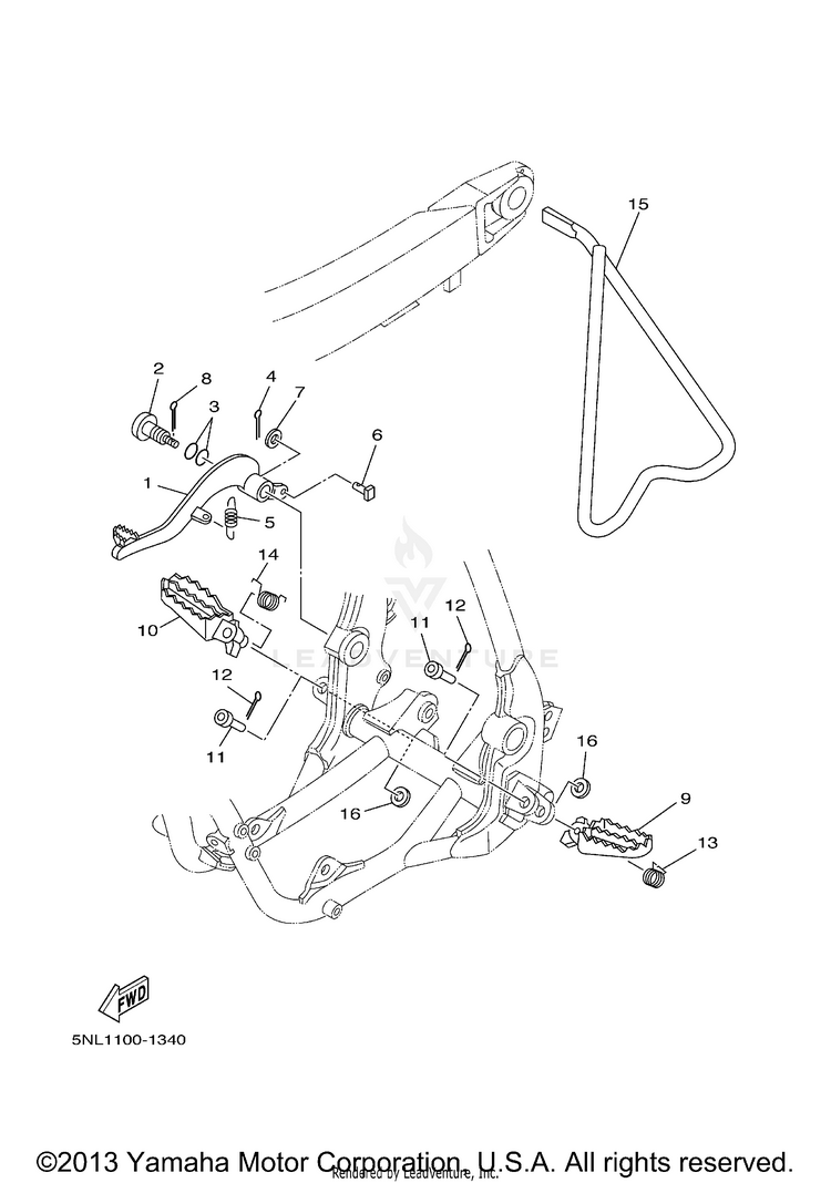 Stand Footrest Schematic
