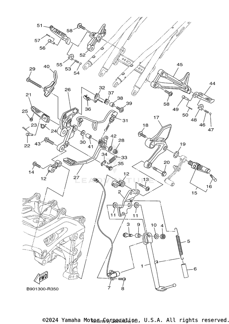 Stand Footrest Schematic