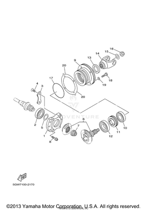 Middle Drive Gear Schematic