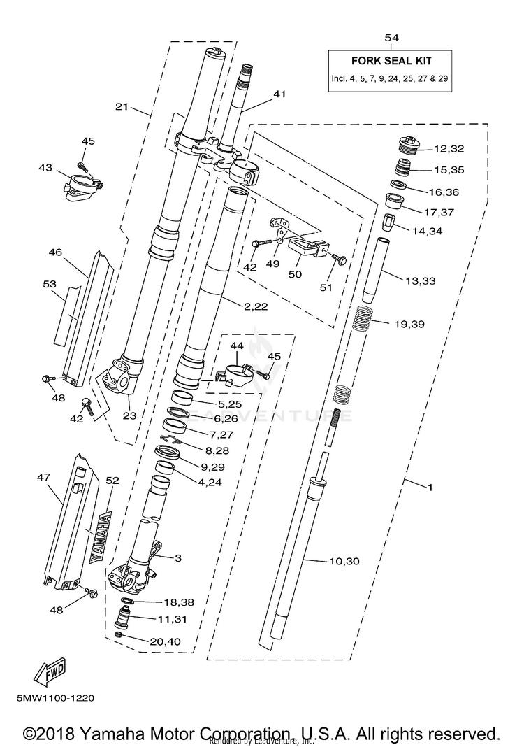 Front Fork Schematic