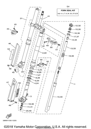Front Fork Schematic