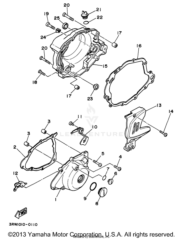 Crankcase Cover 1 Schematic