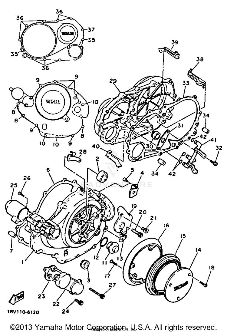 Crankcase Cover 1 Schematic