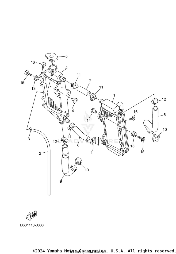 Radiator & Hose Schematic