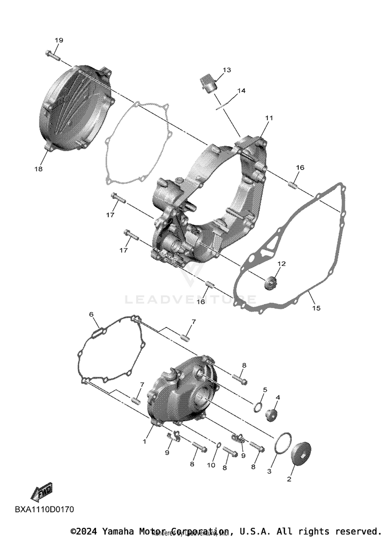 Crankcase Cover 1 Schematic