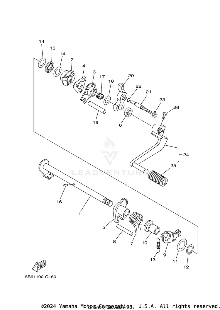 Shift Shaft Schematic