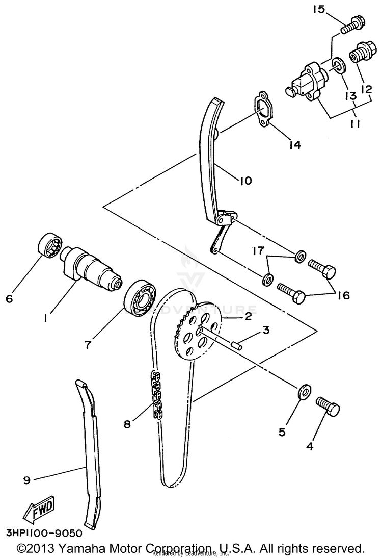 Camshaft Chain Schematic