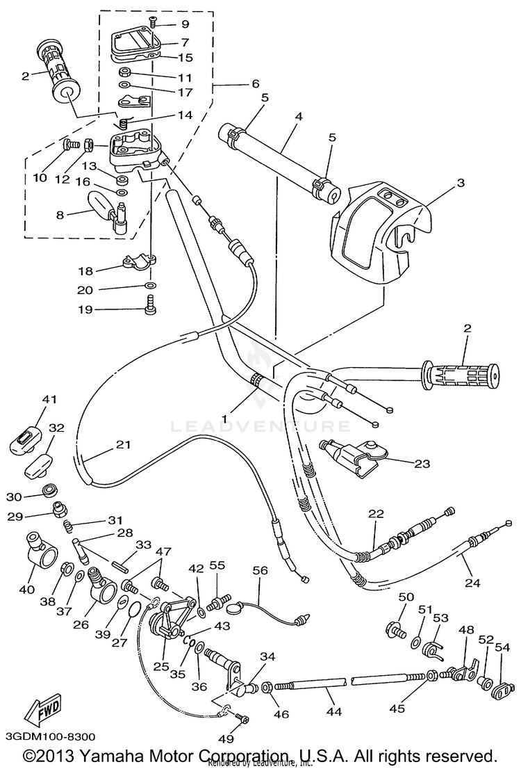 Steering Handle Cable Schematic