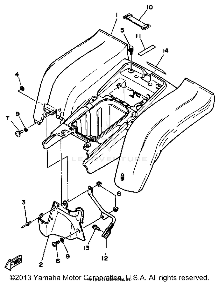 Rear Fender Schematic