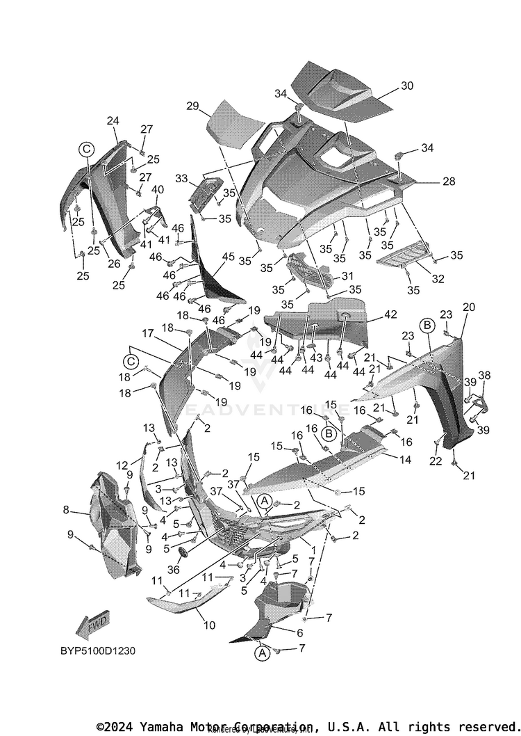 Front Fender 2 Schematic