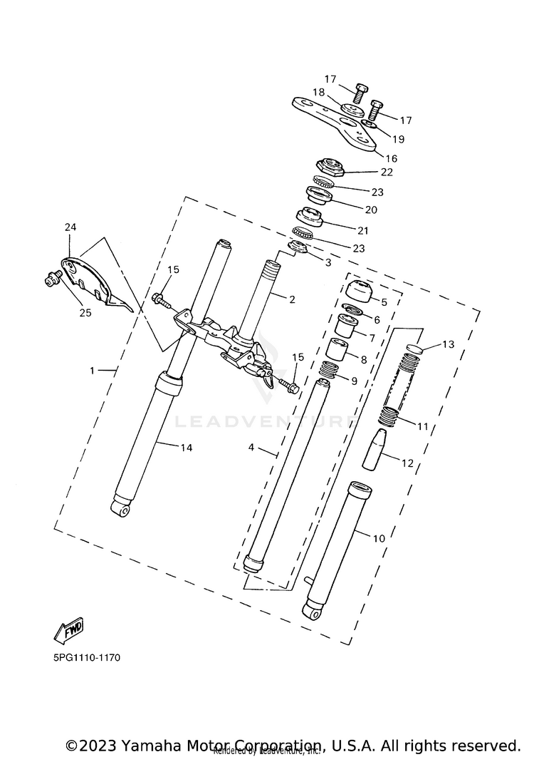 Front Fork Schematic