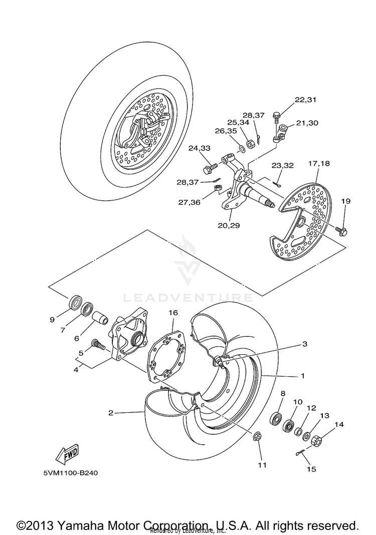 Front Wheel Schematic