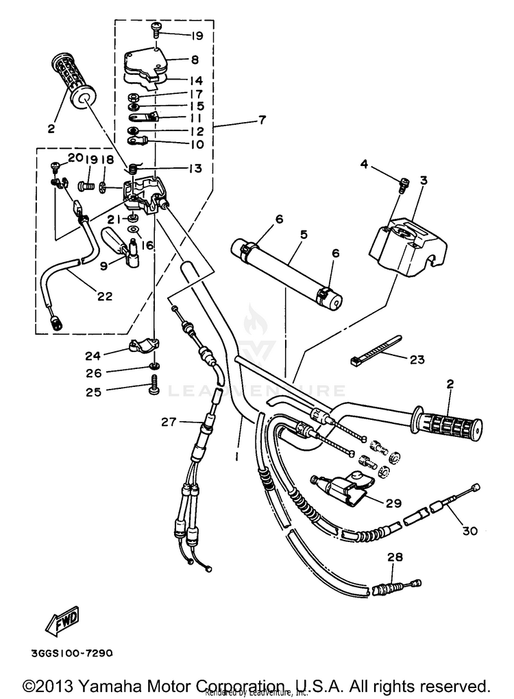 Steering Handle Cable Schematic