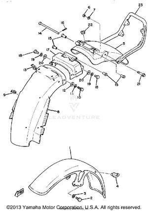 Front Fender Rear Fender Schematic