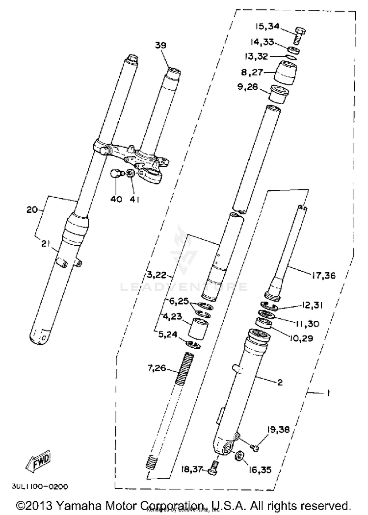 Front Fork Schematic