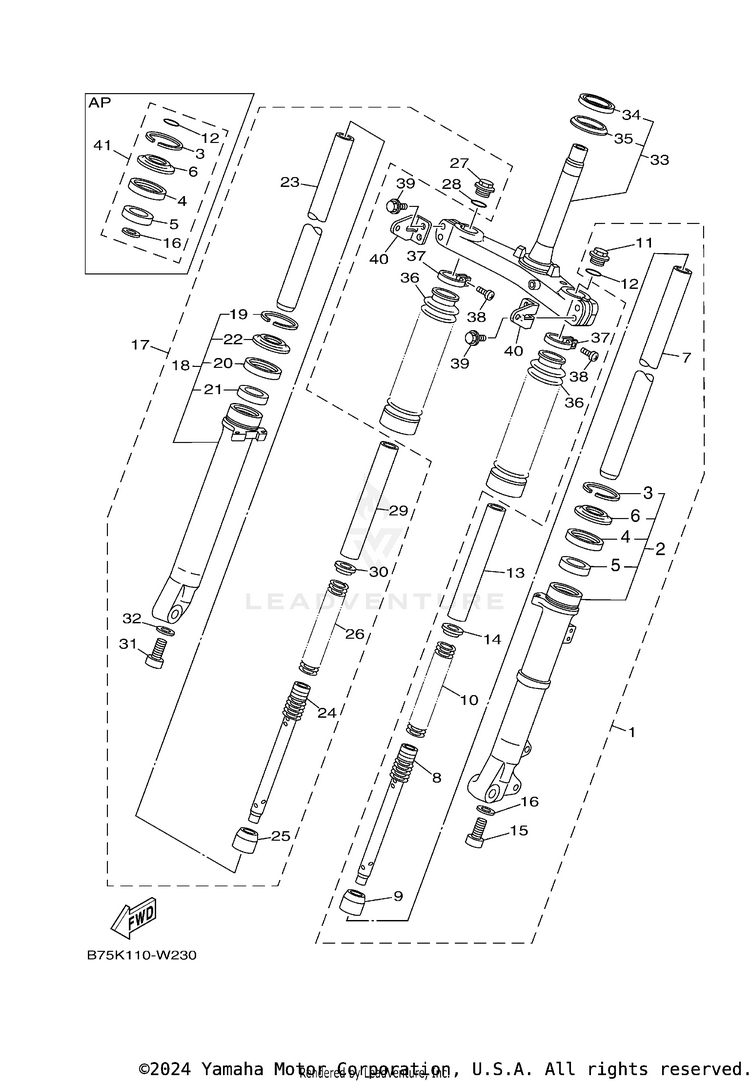 Front Fork Schematic
