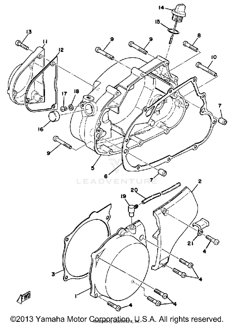 Crankcase Cover Schematic