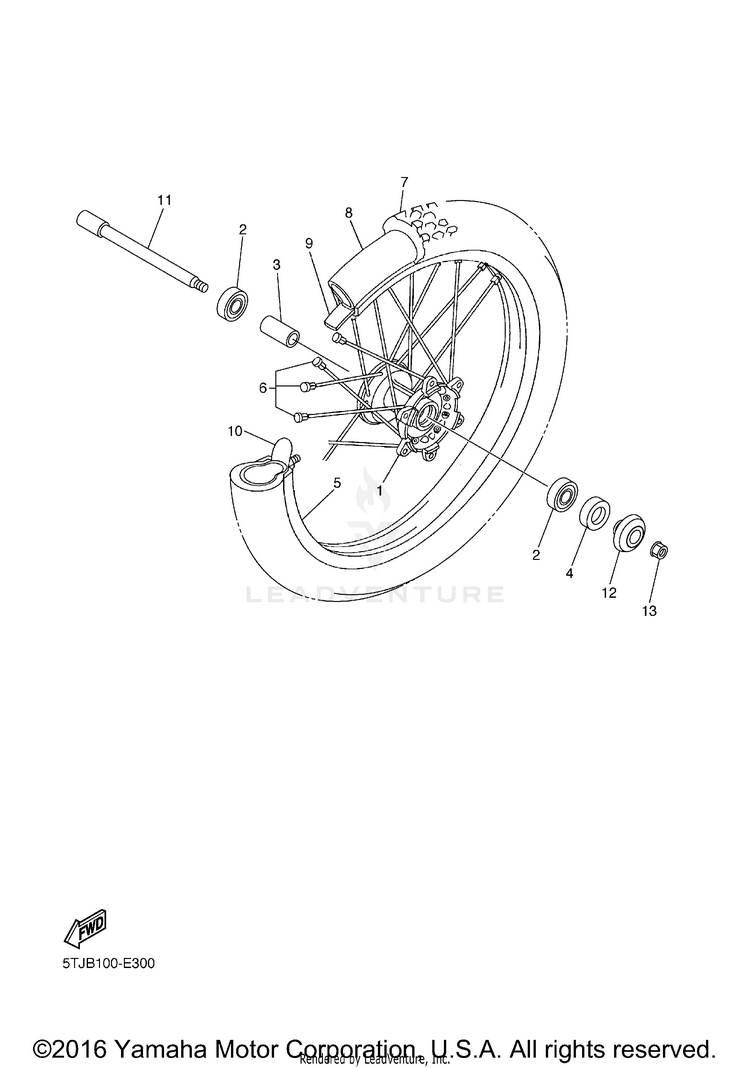 Front Wheel Schematic