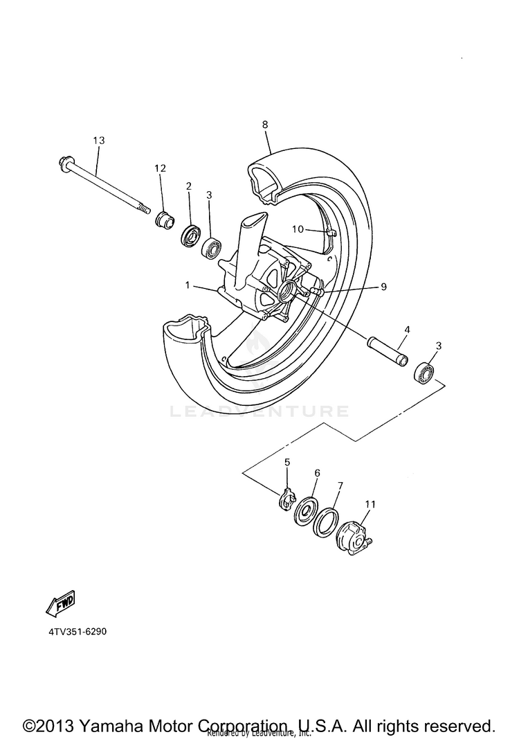Front Wheel Schematic