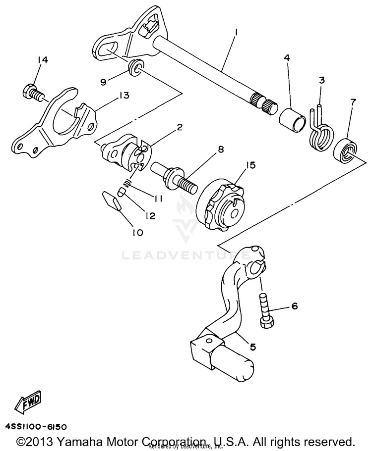 Shift Shaft Schematic