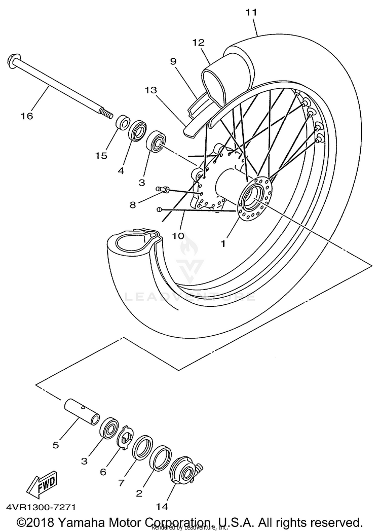 Front Wheel Schematic