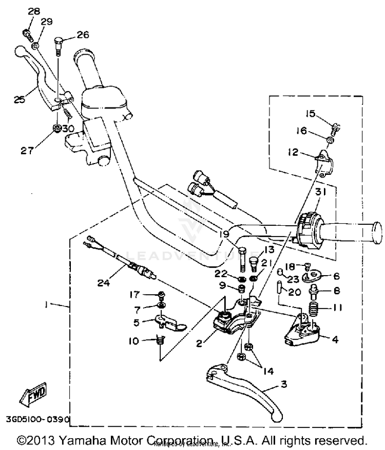 Handle Switch Lever Schematic