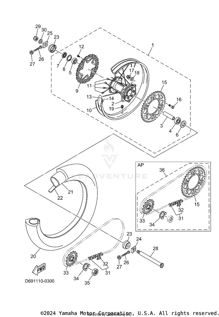 Rear Wheel Schematic