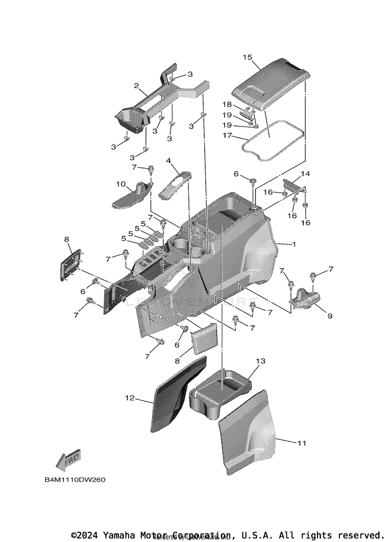 Side Cover 3 WOLVERINE RMAX 2 - YXE10WPAMS - 2021 Schematic
