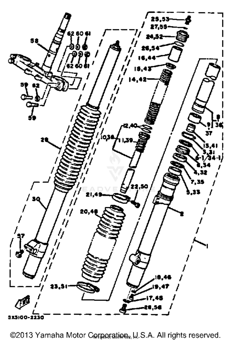 Front Fork Schematic