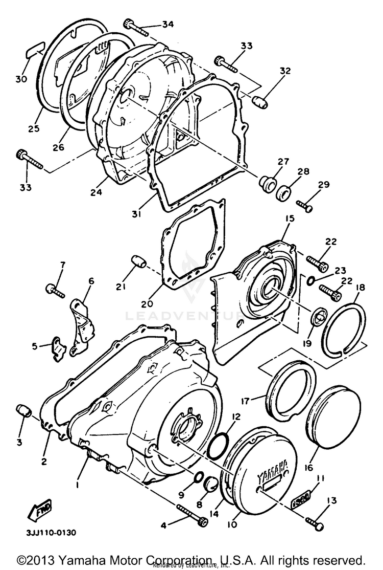 Crankcase Cover Schematic