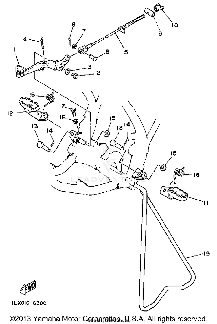 Stand-Footrest Schematic