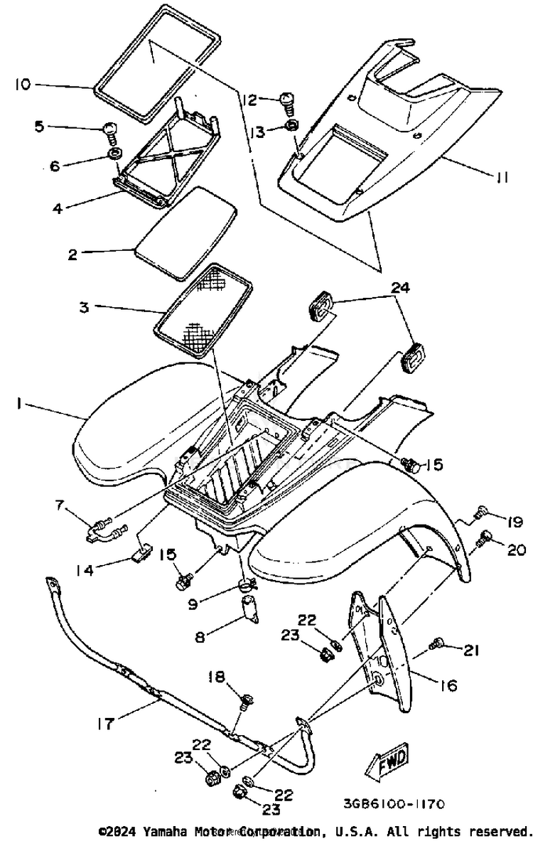 Front Fender Schematic