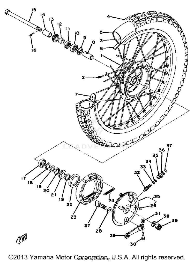 Front Wheel Schematic
