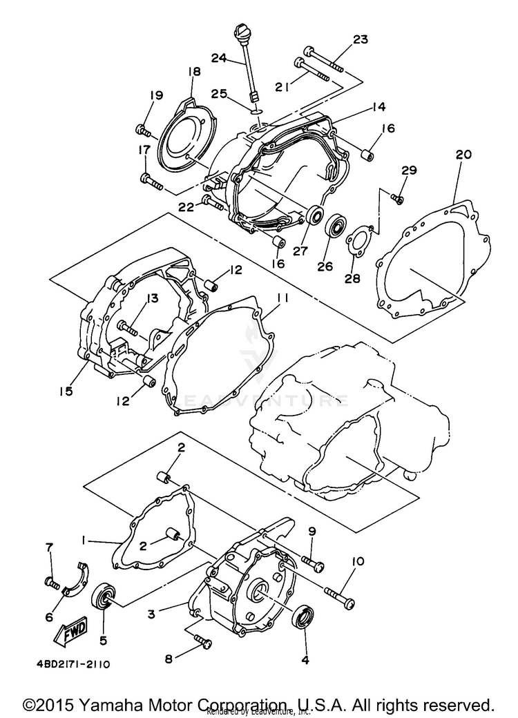 Crankcase Cover 1 Schematic