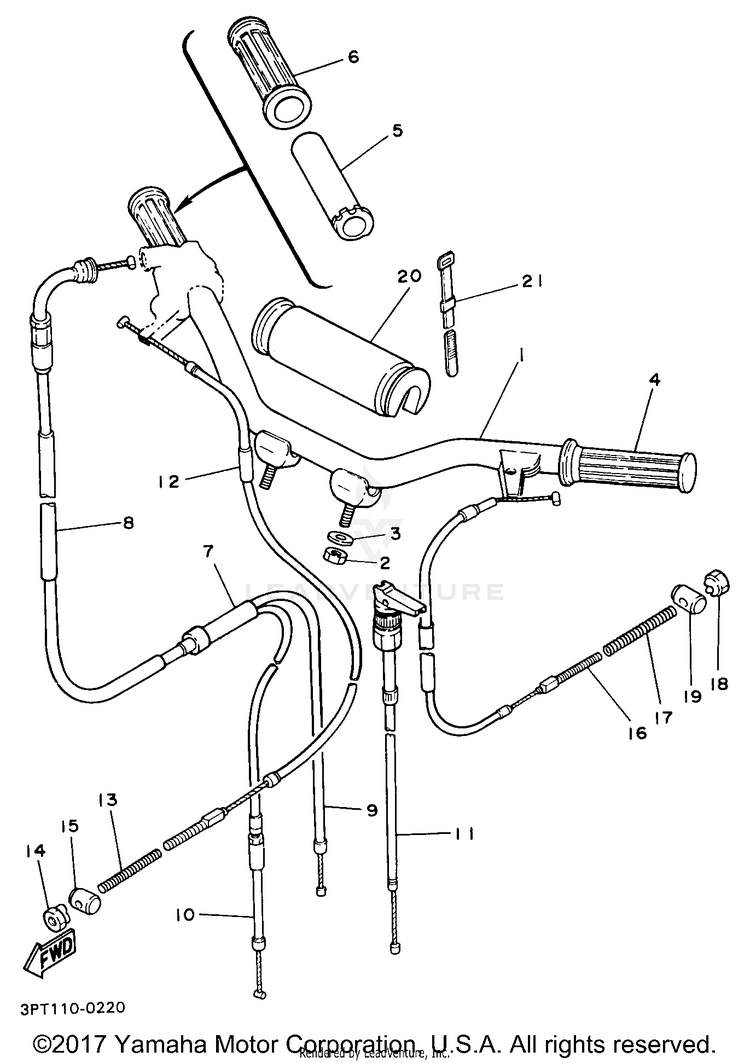 Steering Handle Cable Schematic